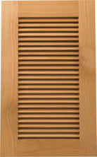The True Louver cabinet door with horizontal fixed slats for air flow and light passage