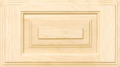 Tuscany raised panel drawer front with stepped panel detail