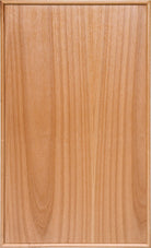 Vienna cabinet door featuring a veneer slab design with a small beaded molding along the outer edge